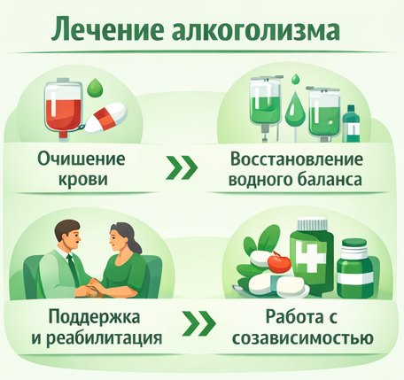 лечение алкоголизма в Нижнем Новгороде этапы